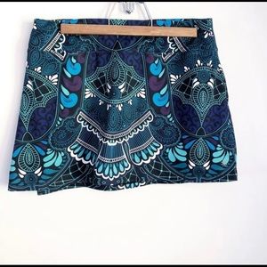 Athleta Floral Pasiley Athletic Skirt